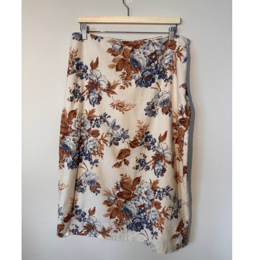 Abercrombie & Fitch | Skirts | Abercrombie Linen Blend Column Midaxi Skirt L